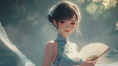 小清新护眼民国风气质美女神