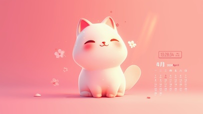 可爱卡通猫咪（日历）