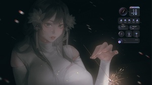 唯美花火少女