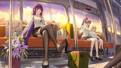 地铁美女（黑丝版）