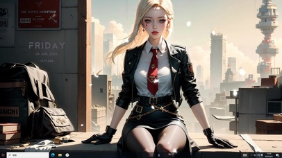 4k金发黑丝美女纯欲长官都市