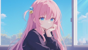 二次元甜美超可爱女孩