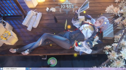 原神申鹤平躺看书