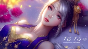 古风白发少女