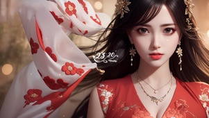 4K唯美清纯古风女神