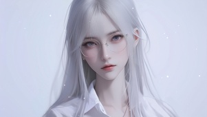 素雅眼镜女孩