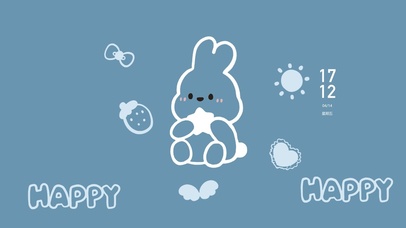 简约可爱手绘兔子