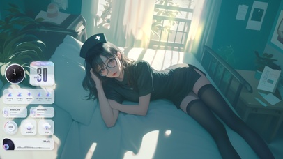 她的背影如同落日余晖