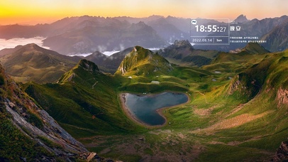 阿斯佩山谷中的蒙塔尼翁湖