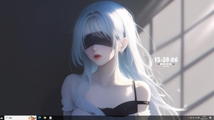 唯美白发女孩
