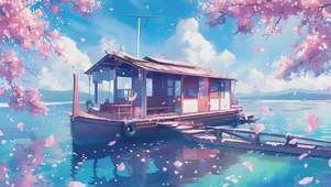 海上小木屋