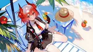 海边泳装少女-菲亚梅塔