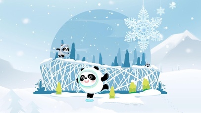 2022冬奥冰墩墩滑冰