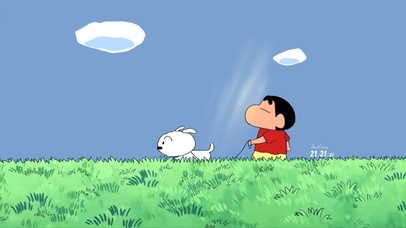 蜡笔小新与小白