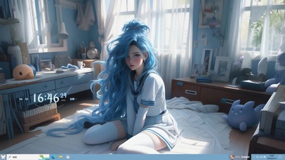 蓝系少女【配套主题】