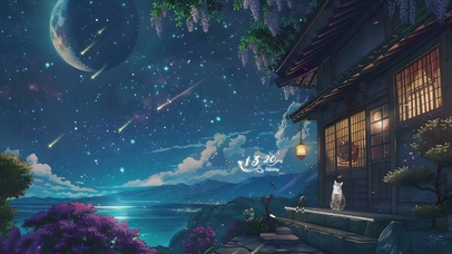 海边夜景