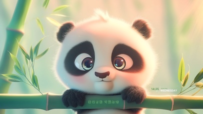 可爱萌宠熊猫宝宝
