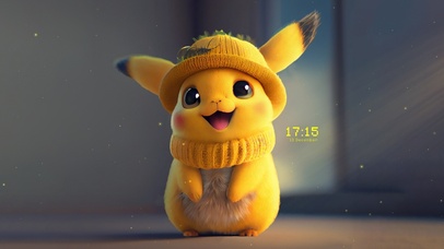 4K可爱呆萌皮卡丘