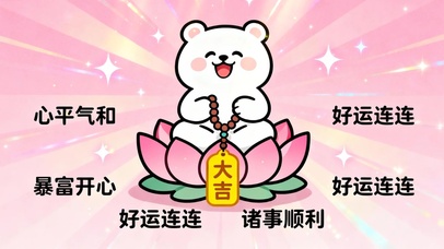 正念壁纸 好运暴富顺利开心