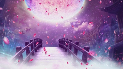 浪漫情人节七夕鹊桥