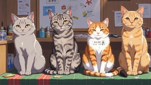 晒太阳的猫咪