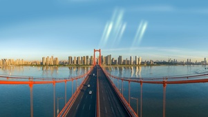 4k夏日余辉大桥