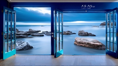 让心平静的窗外神秘奇岩云海