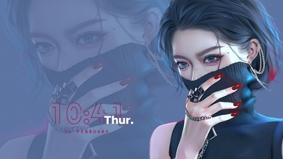 情绪短发帅气女孩