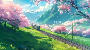 樱花火车