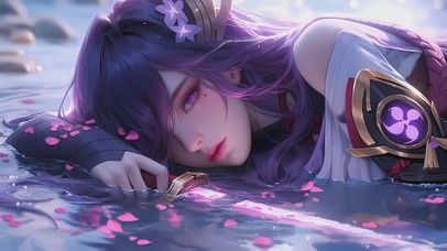 4K，3D互动，雷电将军少女