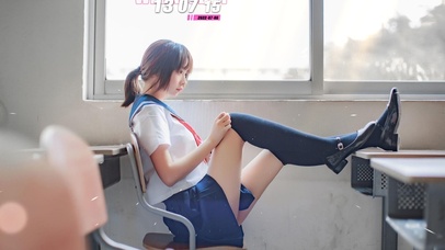 教室里的JK制服学妹