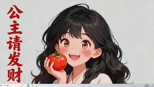 公主请发财桌面主题