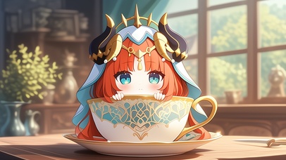 壁纸丨妮露丨茶杯人丨