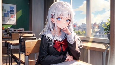 4K唯美清纯可爱JK制服少女