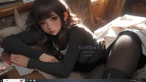 清冷感黑丝美女