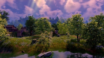 梦幻唯美的古城下午