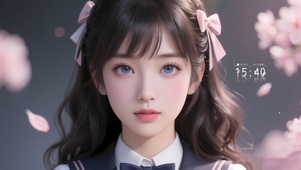 甜美樱花女孩
