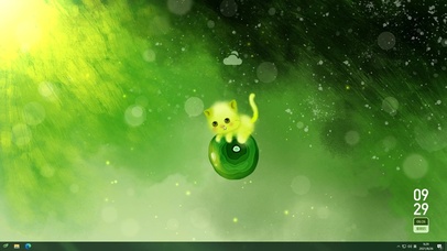 追光的猫（护眼、含时钟、天气）