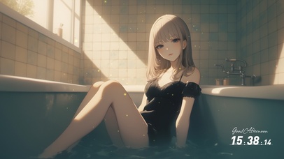 她的每个动作都带着自然的优雅