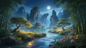 绝美乡村山水画卷