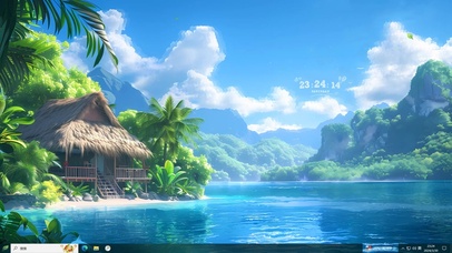 唯美治愈山涧溪谷