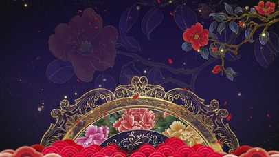 复古中国风花纹