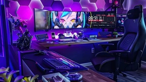霓虹电脑房间