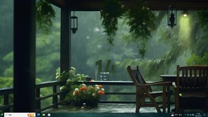 护眼主题  阴雨绵绵