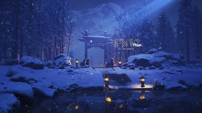 4K唯美治愈森林雪景