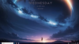 4k夕阳和星空极光夜色