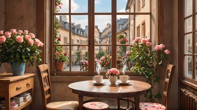 温馨玫瑰小屋咖啡