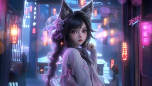 可爱 狐耳少女