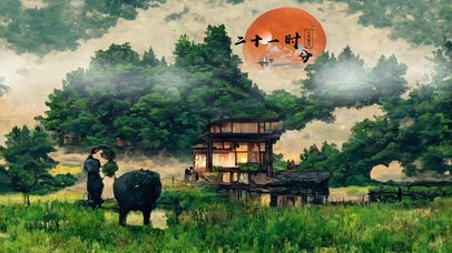 4K唯美治愈童话乡村