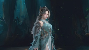 护眼-逼真清纯文艺古风美女